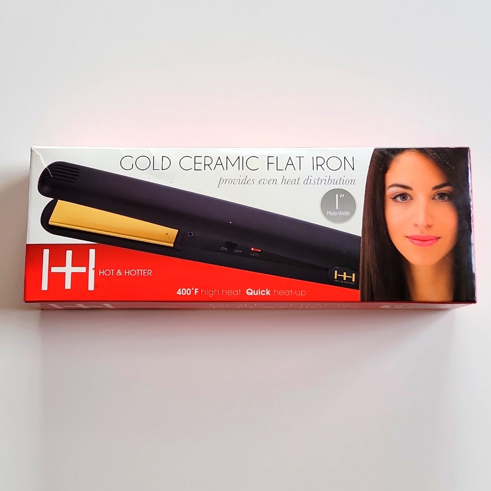 Hot and Hotter Gold Ceramic Flat Iron
